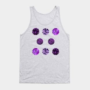 Mixed Purple Flowers Photo Sticker Pack Tank Top